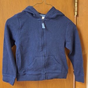 Kids Blue Zip-Up Hoodie